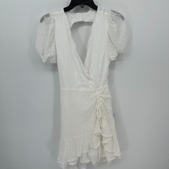 Lulus Daily Darling White Swiss Mini Dress M - Picture 1 of 5
